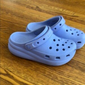 CROCS lavender with Ventilation and Heel Strap